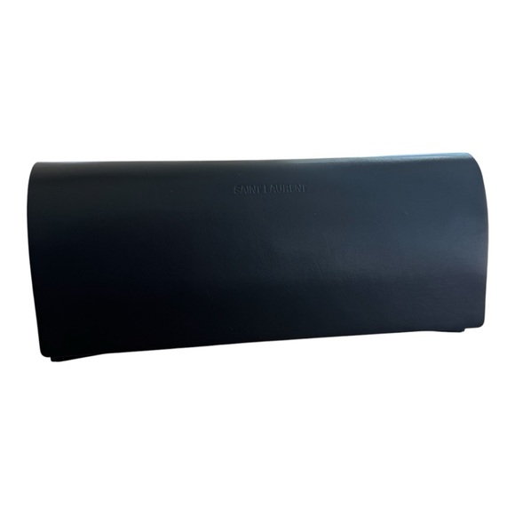 Saint Laurent Black Leather Sunglasses Case - Picture 1 of 5